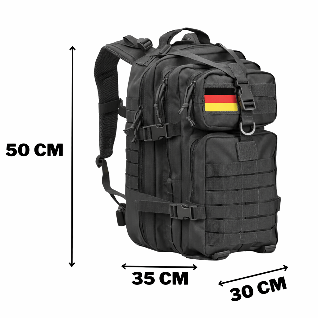 Taktischer Outdoor-Rucksack 50 Liter® – Schwarz